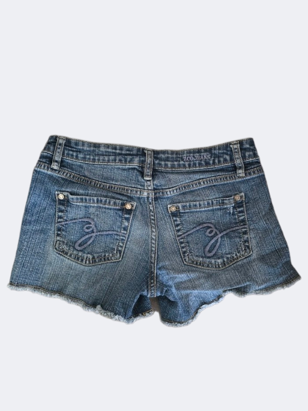 Zco Jeans Premium Shorts Women's Size 3 Distressed Denim Jean Cutoff Short - Picture 2 of 7